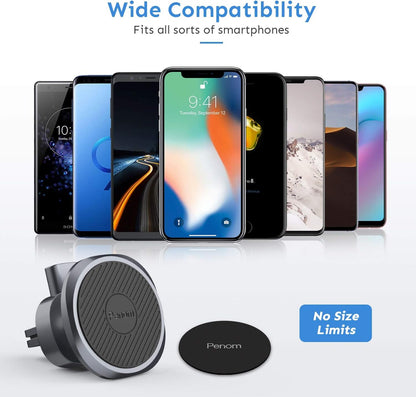 Magnetic Universal Car Phone Mount - Professional Cell Phone Holder for Most Smartphones