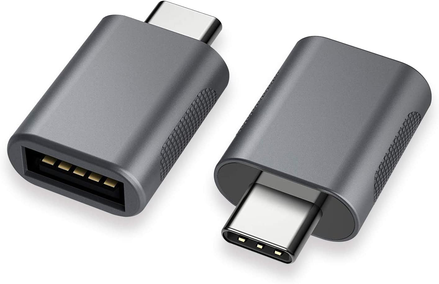 USB-C to USB 3.0 Adapter (2-Pack) - Thunderbolt 4/3 to USB Female OTG for MacBook 2025, iPad 2025, Samsung, and Other Type-C Devices
