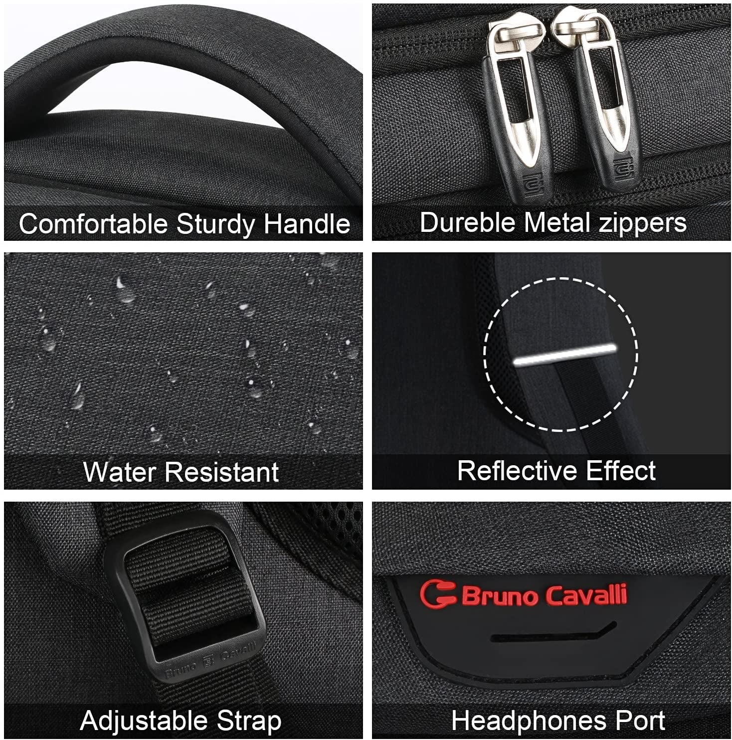 Professional Slim Laptop Backpack for Business Travel, Anti-Theft Design with USB Charging Port, Water-Resistant College Computer Bag for 15.6 Inch Laptops and Notebooks - Black